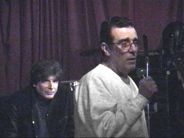 Jack addresses the crowd (Ronnie Mack in background)