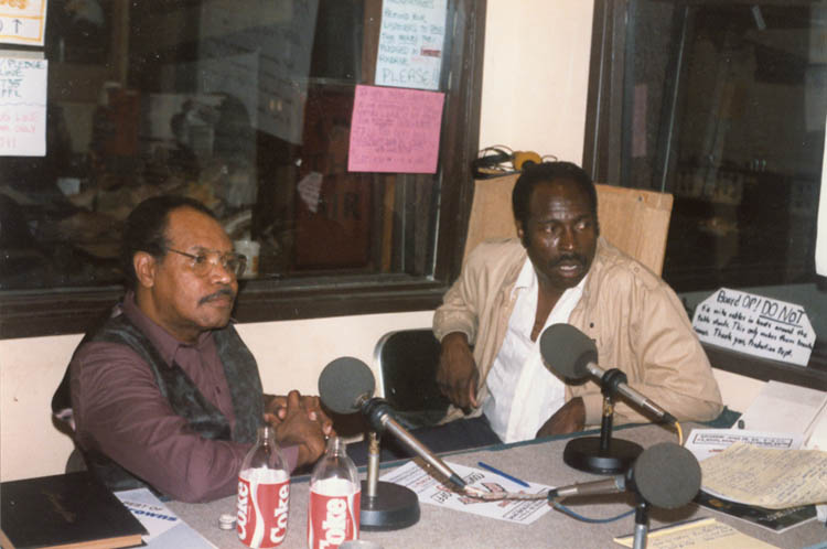 Arthur Lee Maye with Leon Peels of The Blue Jays